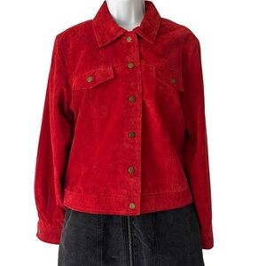 Vintage Rafaella Sport Women's Suede Genuine Leather Jacket | Size Medium | Clas
